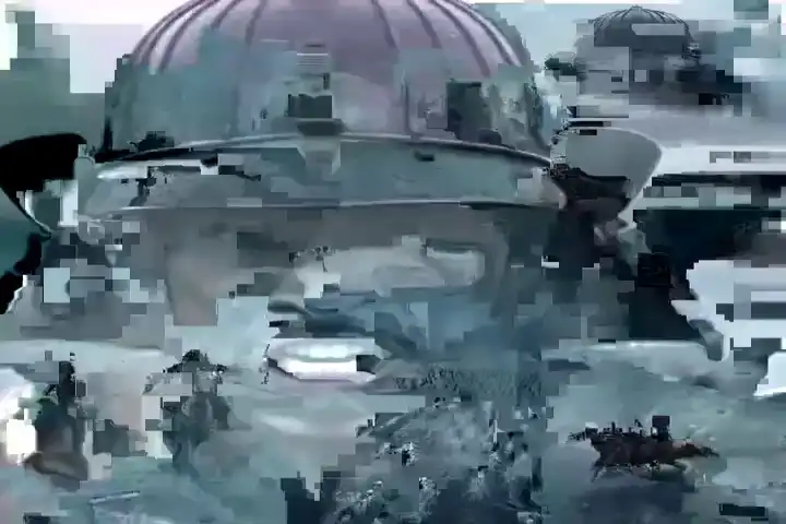 SkyReels V4 demo preview still: Hyper-Realistic Action Character — Fully equipped soldier in post-apocalyptic ruins with cinematic camera work